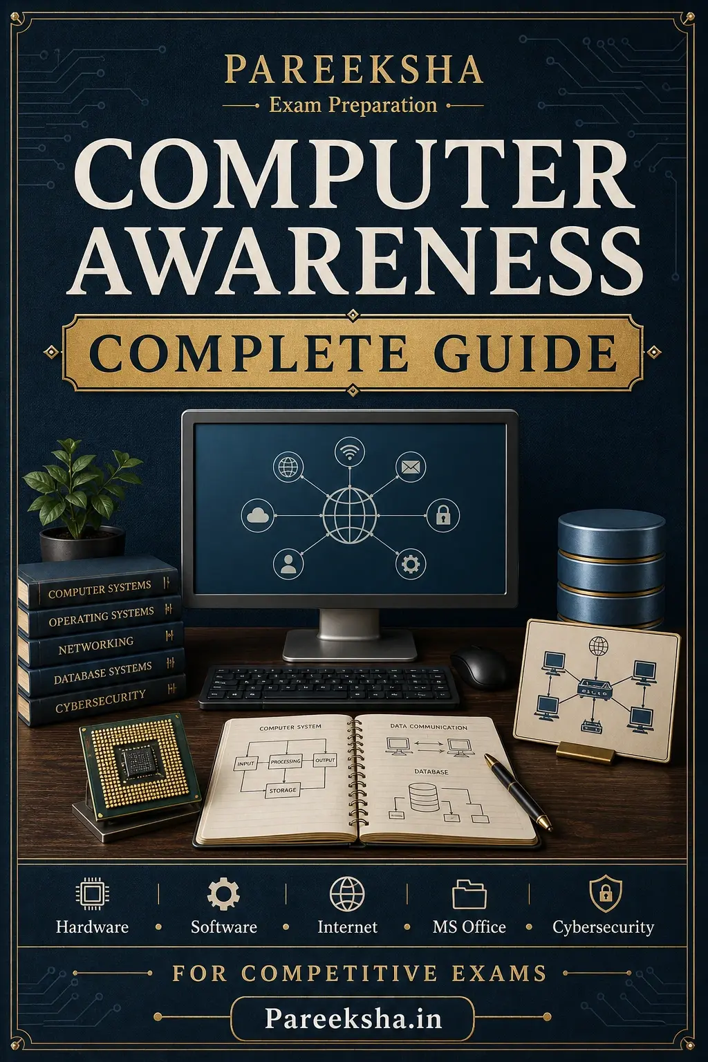 Computer Awareness — Complete Guide for Competitive Exams cover