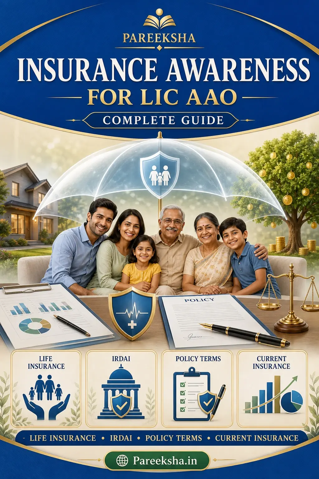 Insurance Awareness for LIC AAO — Complete Guide cover