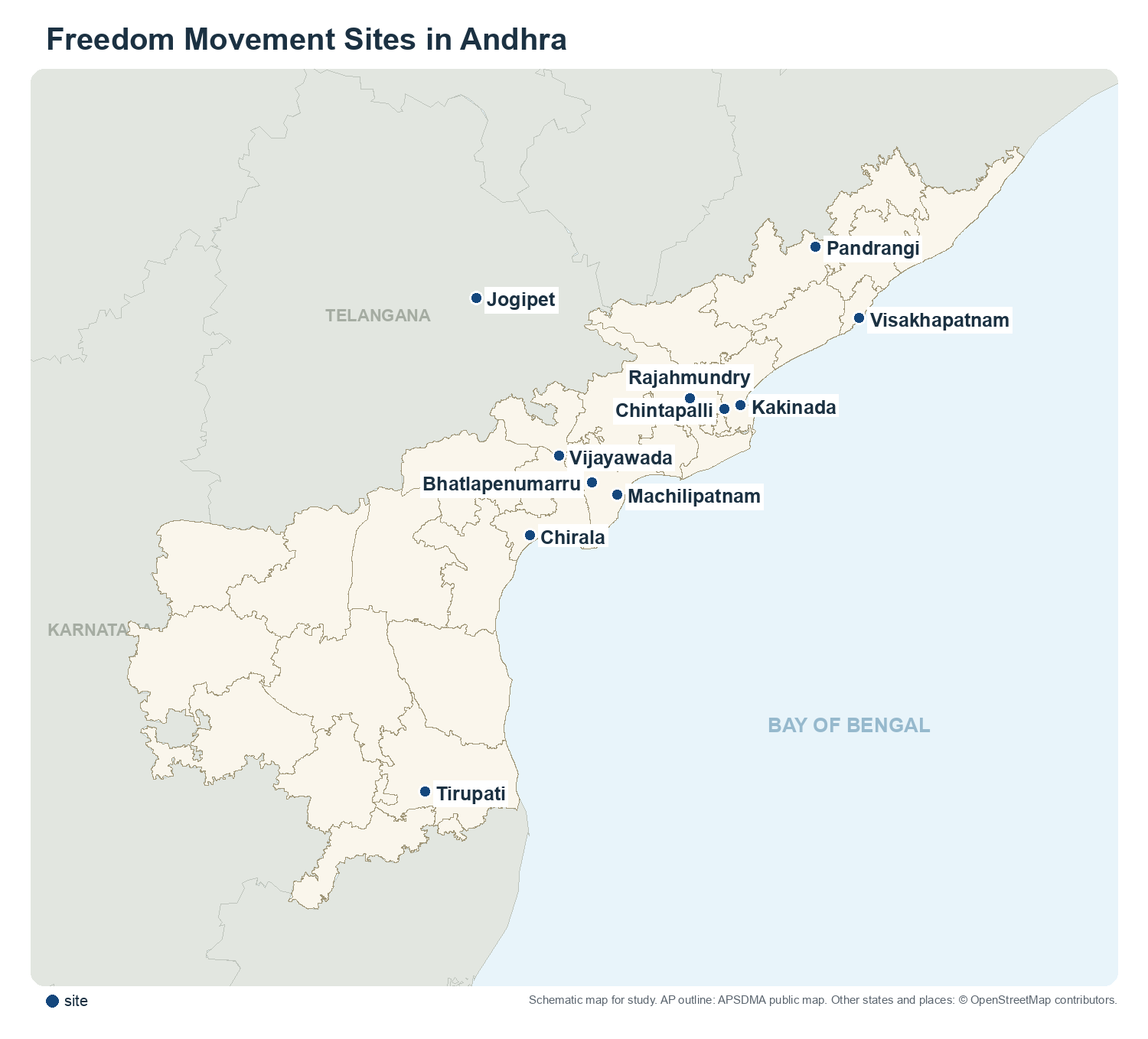 Freedom Movement Sites in Andhra