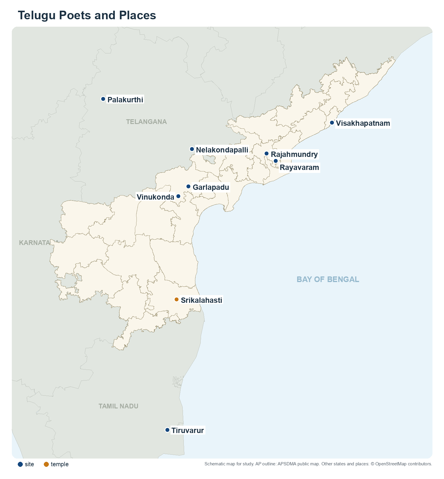 Telugu Poets and Places