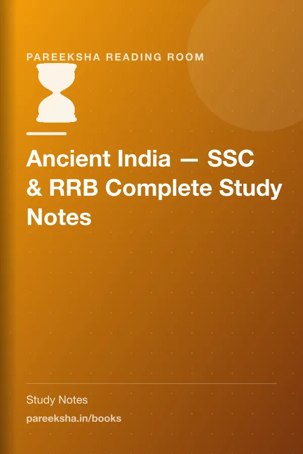 Ancient India — SSC & RRB Complete Study Notes cover