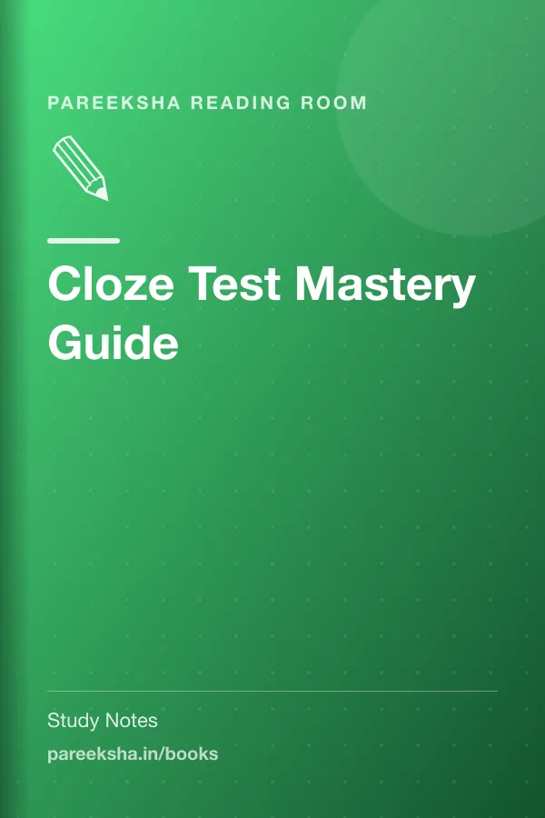 Cloze Test Mastery Guide cover