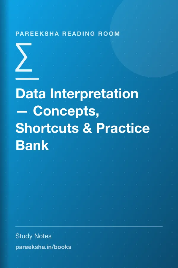 Data Interpretation — Concepts, Shortcuts & Practice Bank cover