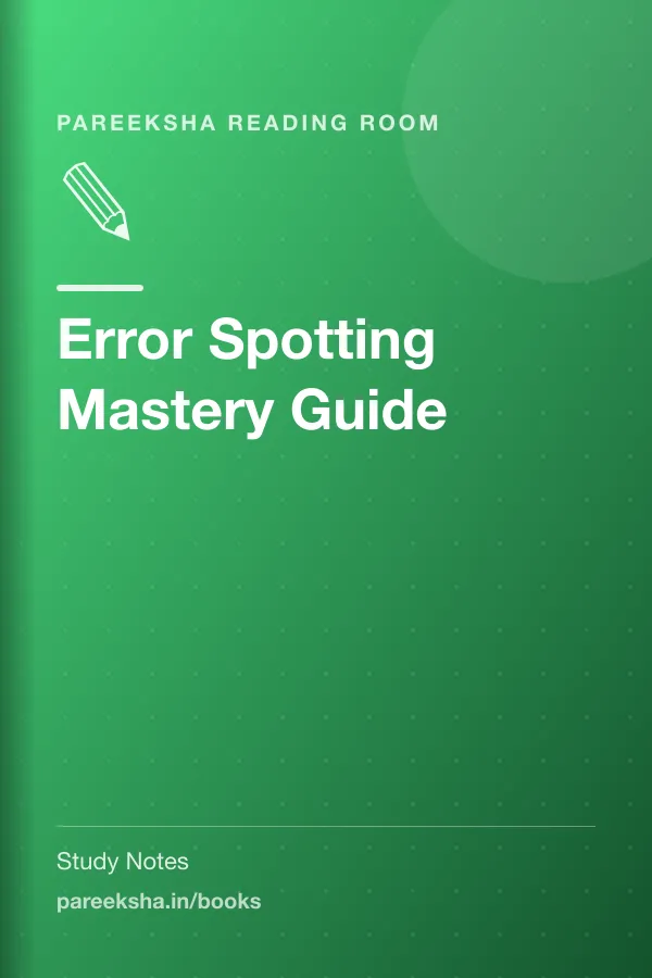 Error Spotting Mastery Guide cover