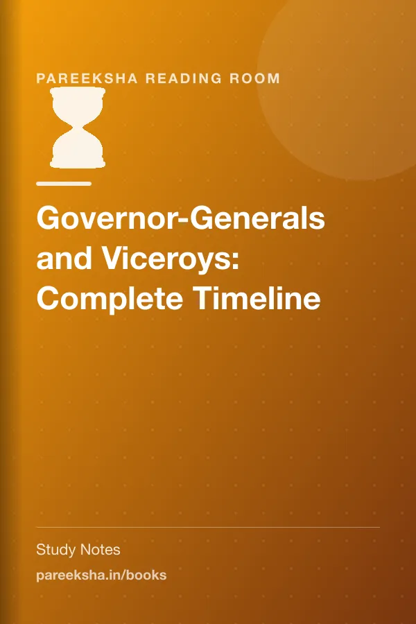Governor-Generals and Viceroys: Complete Timeline cover