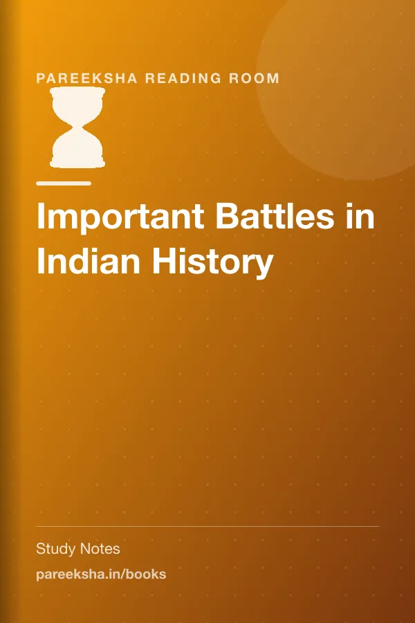 Important Battles in Indian History cover