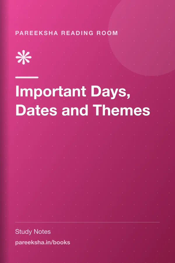 Important Days, Dates and Themes cover