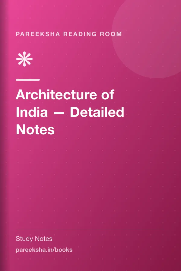 Architecture of India — Detailed Notes cover