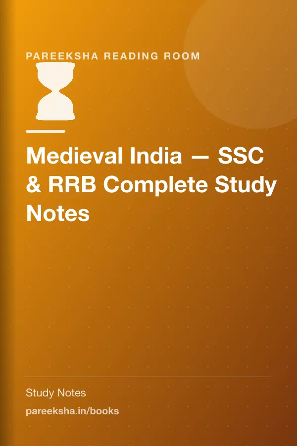Medieval India — SSC & RRB Complete Study Notes cover