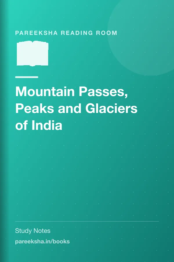 Mountain Passes, Peaks and Glaciers of India cover