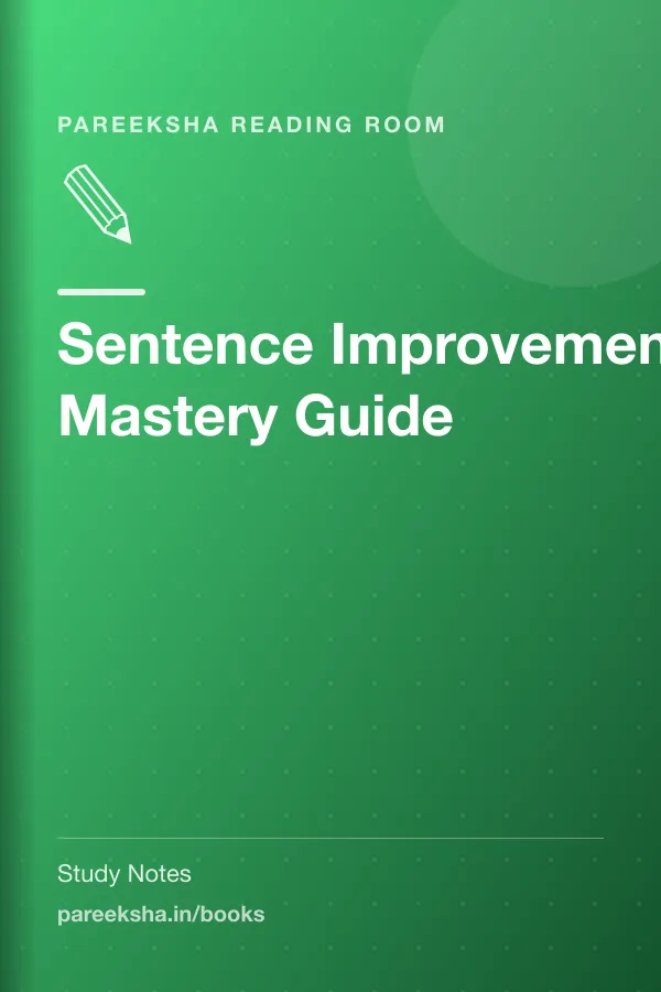Sentence Improvement Mastery Guide cover