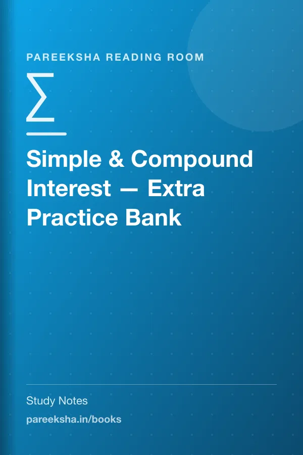 Simple & Compound Interest — Extra Practice Bank cover