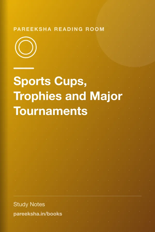 Sports Cups, Trophies and Major Tournaments cover