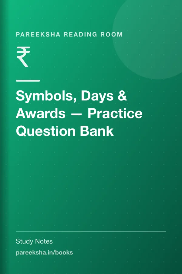 Symbols, Days & Awards — Practice Question Bank cover