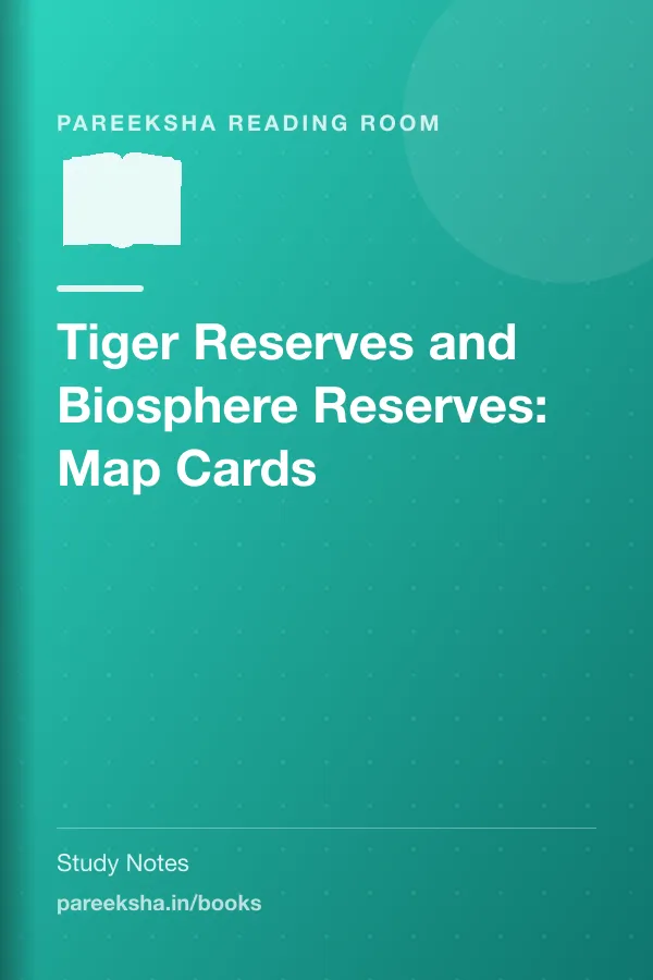 Tiger Reserves and Biosphere Reserves: Map Cards cover